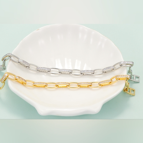 14k gold diamond bracelet - Picture 5 of 5